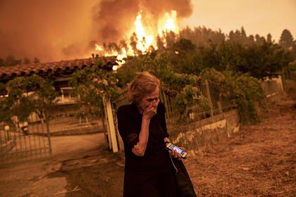 Пожары в Греции охватили территорию в 65 тысяч гектаров