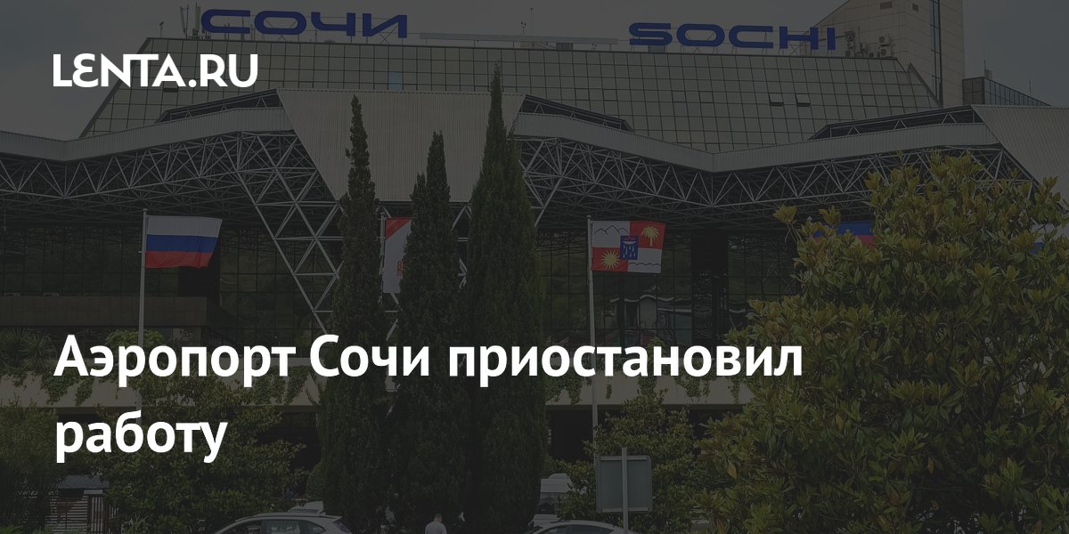 Аэропорт Сочи приостановил работу из-за мер безопасности