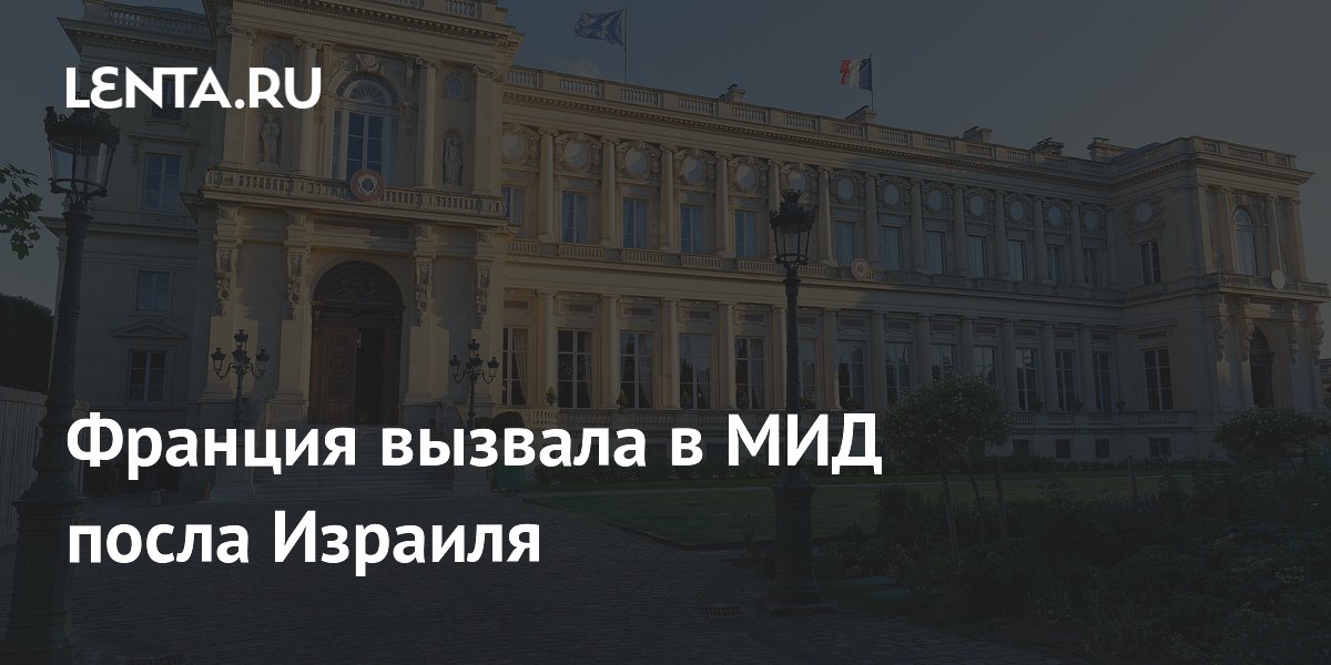 Франция вызвала посла Израиля из-за видео с задержанными активистами Франция вызвала посла Израиля из-за видео с задержанными активистами
