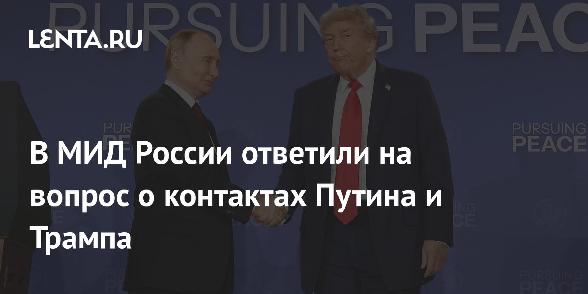 Замглавы МИД Рябков: новых контактов Путина и Трампа пока нет