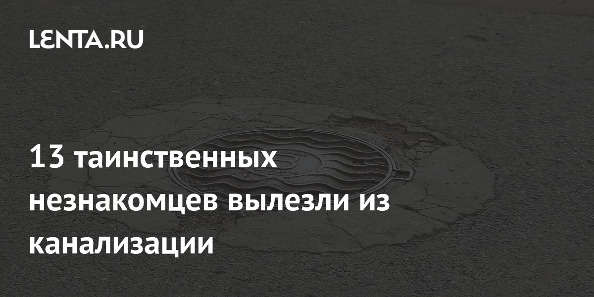 13 незнакомцев забрались в канализацию в Нью-Йорке: полиция ищет объяснение 13 незнакомцев забрались в канализацию в Нью-Йорке: полиция ищет объяснение