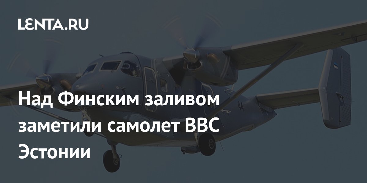Самолет ВВС Эстонии патрулирует Финский залив — заявление авиадиспетчеров ЕС
