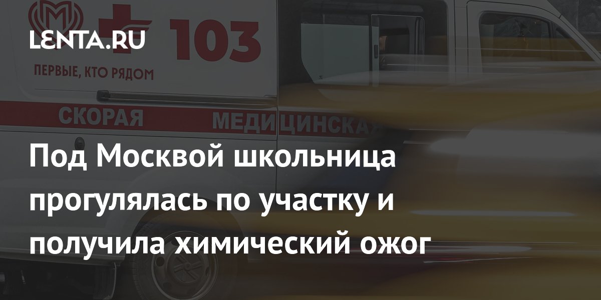 Восьмилетняя девочка пострадала от борщевика в Подмосковье