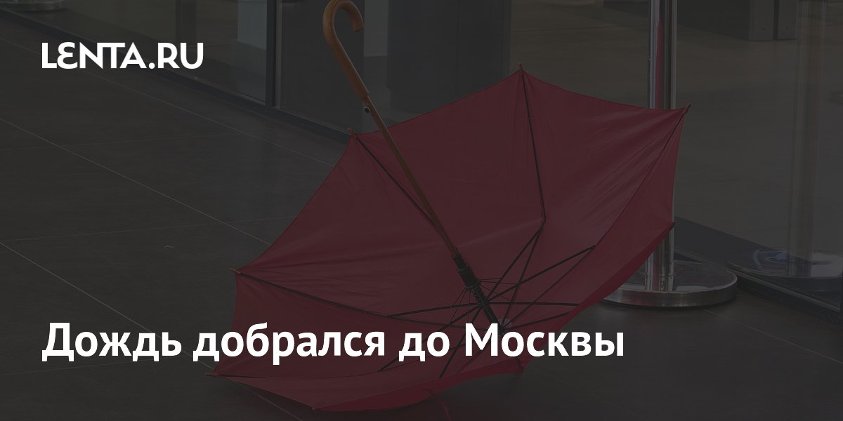 Сильный ливень с грозой начался в Москве и области