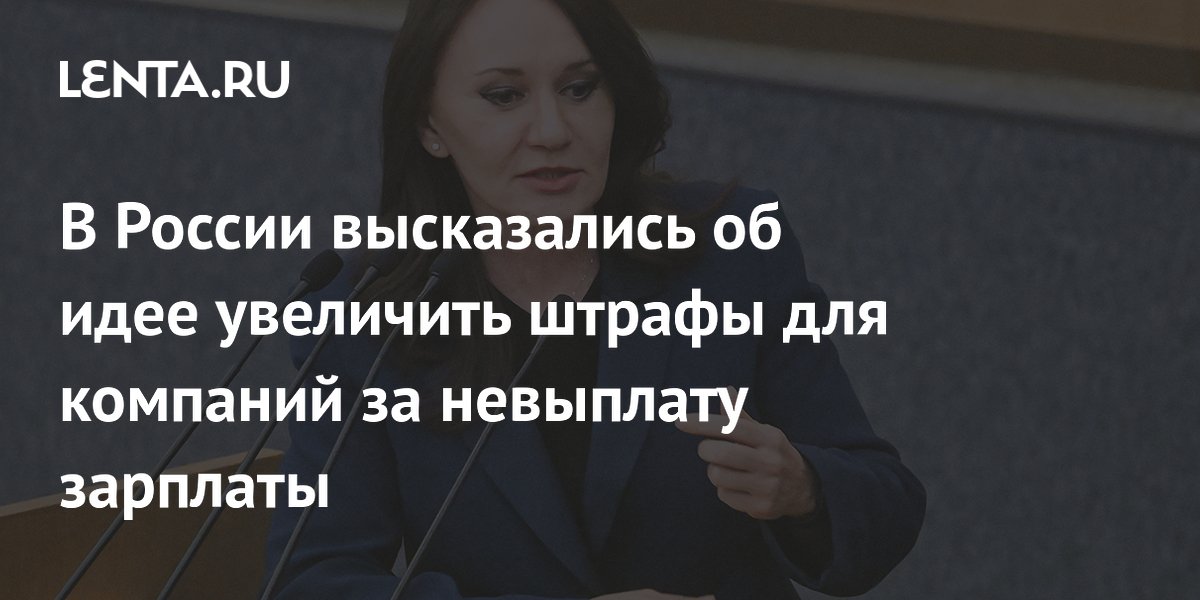Депутат Бессараб выступила против увеличения штрафов за невыплату зарплаты