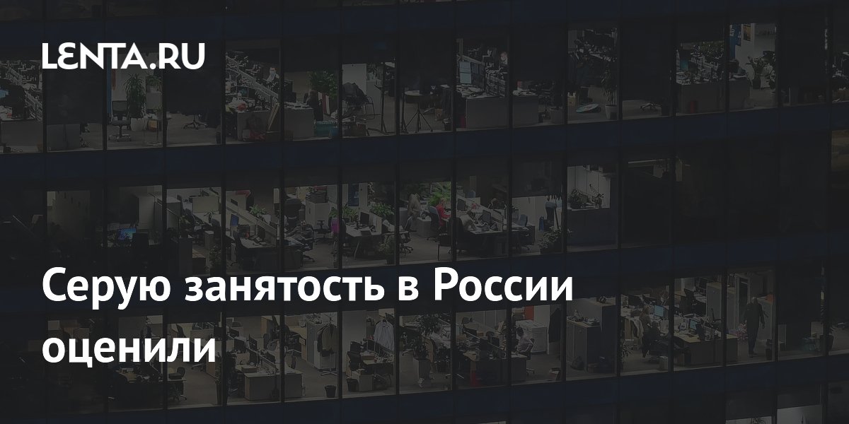 Серую занятость в России оценили: от 5,5 до 24,9 млн человек