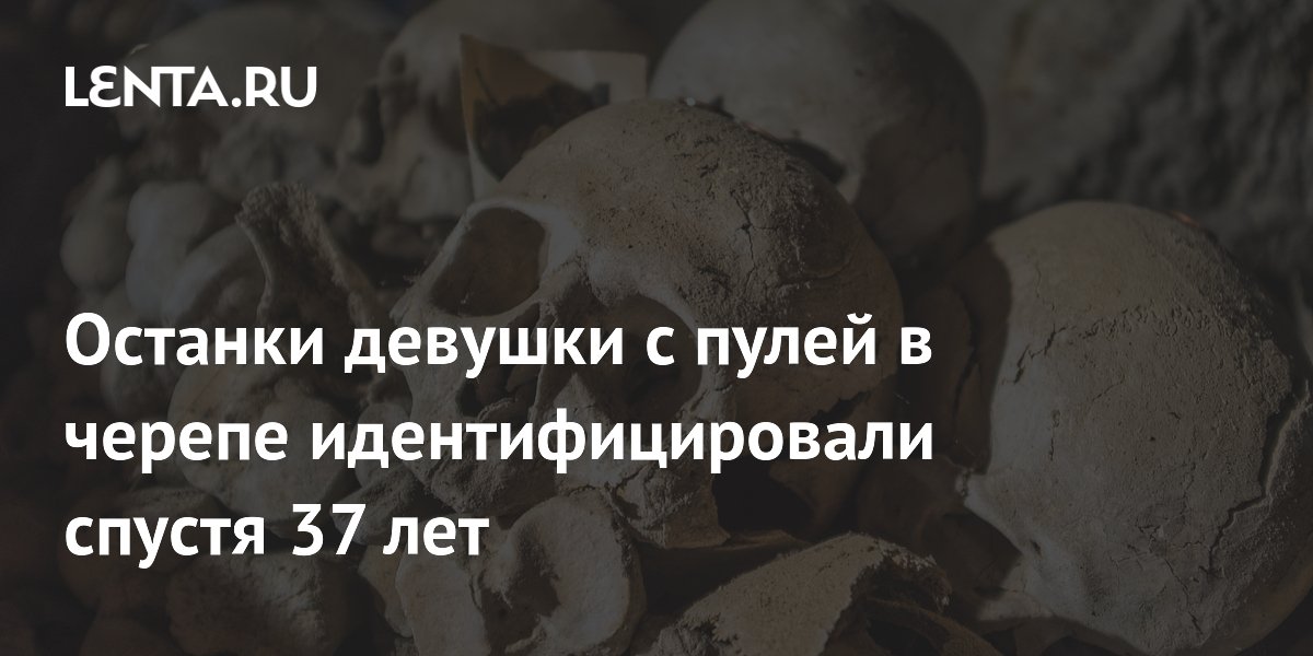 В США спустя 37 лет опознали останки девушки с пулей в черепе
