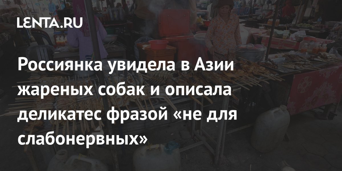 Россиянка шокирована жареными собаками во Вьетнаме и назвала деликатес не для слабонервных