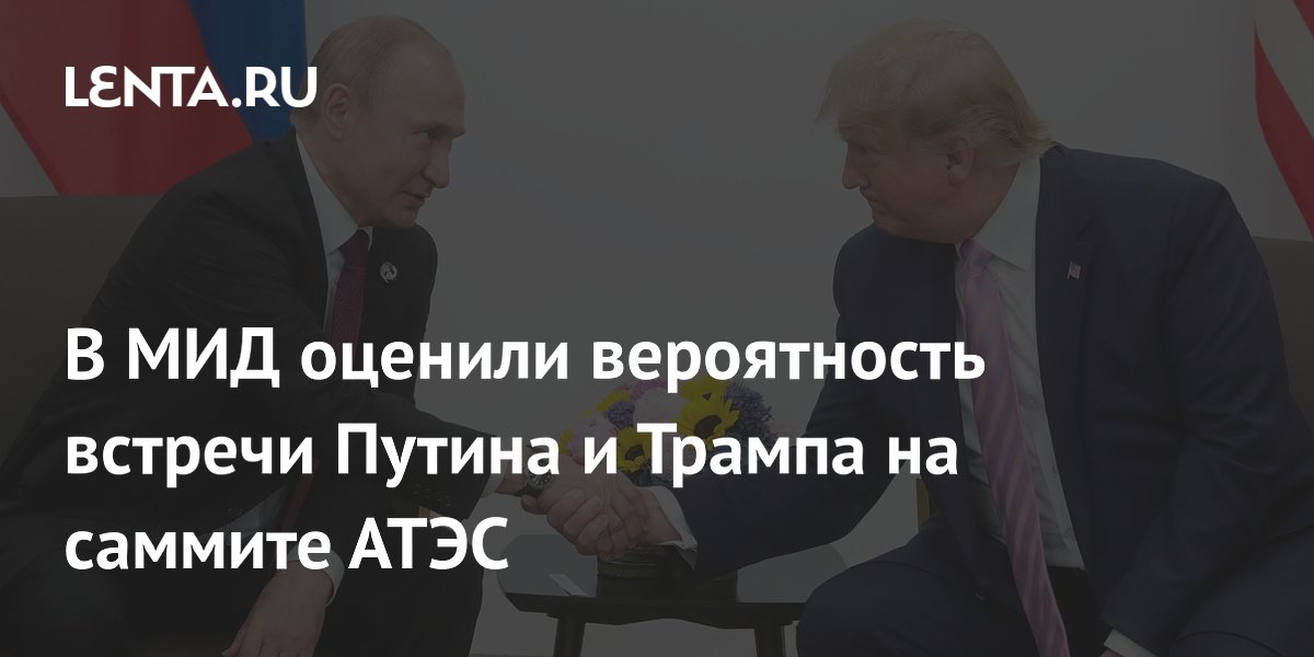 В МИД РФ оценили шансы встречи Путина и Трампа на саммите АТЭС