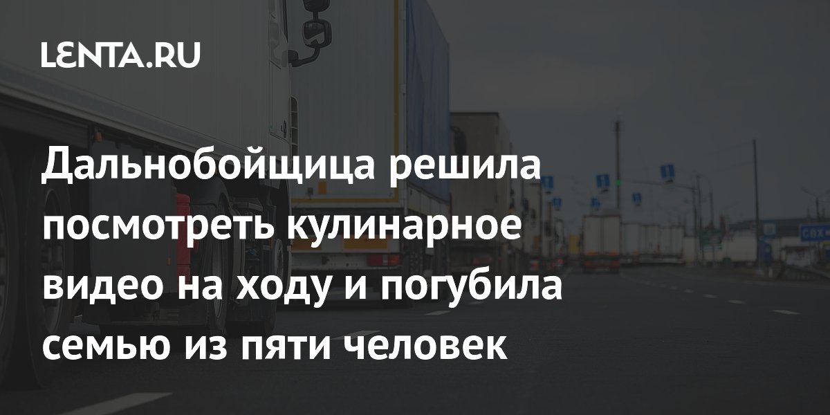 Дальнобойщица отвлеклась на кулинарное видео и спровоцировала ДТП с шестью жертвами в Японии
