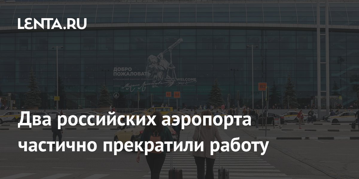 Московские аэропорты Внуково и Домодедово частично приостановили работу