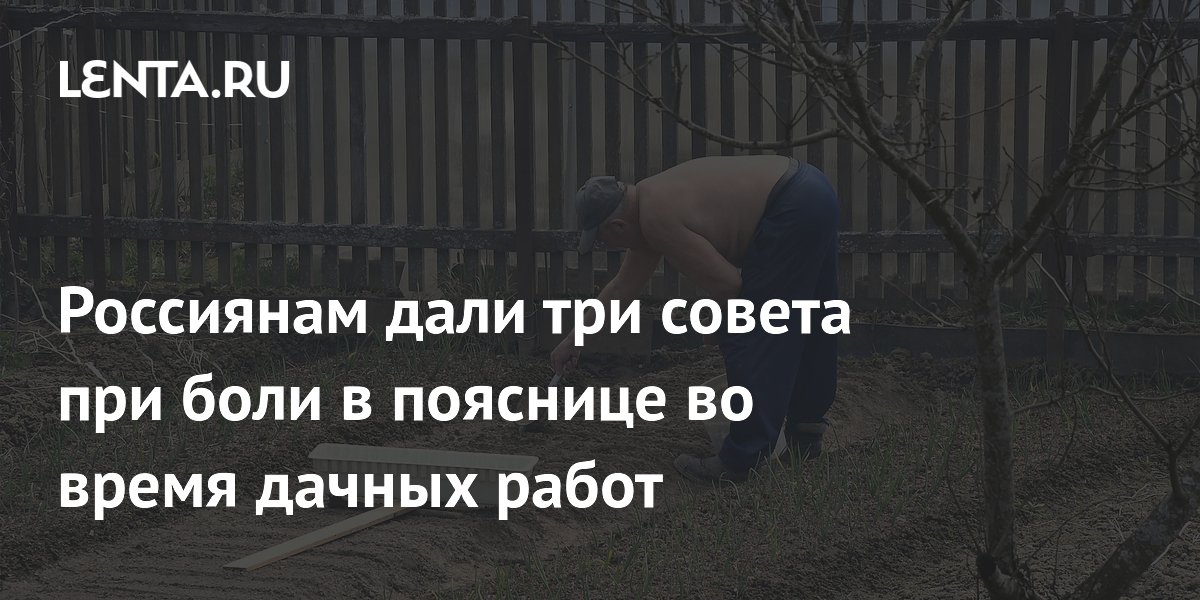 Три совета врачей при боли в пояснице на даче: корсет, холод и обезболивающие Три совета врачей при боли в пояснице на даче: корсет, холод и обезболивающие