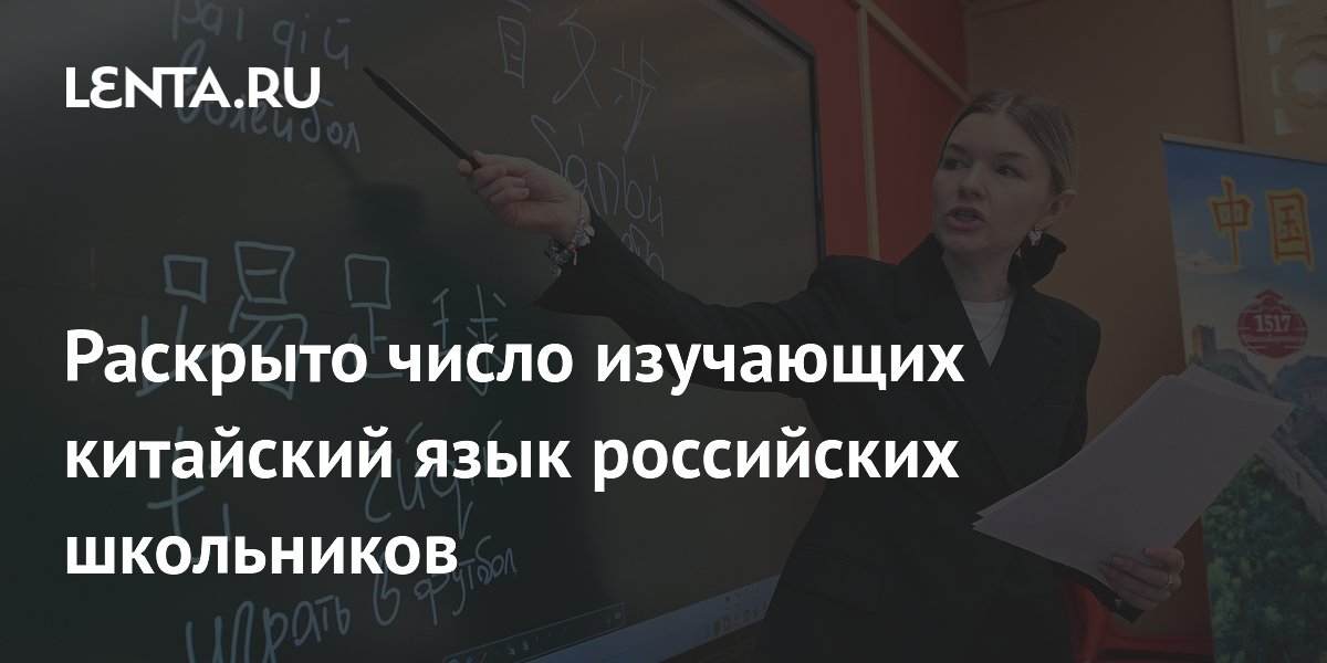 Более 47 тысяч российских школьников изучают китайский язык: данные Минпросвещения
