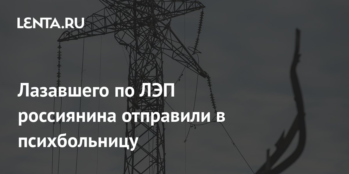 Жителя Приморья, залезшего на опору ЛЭП, отправили в психбольницу