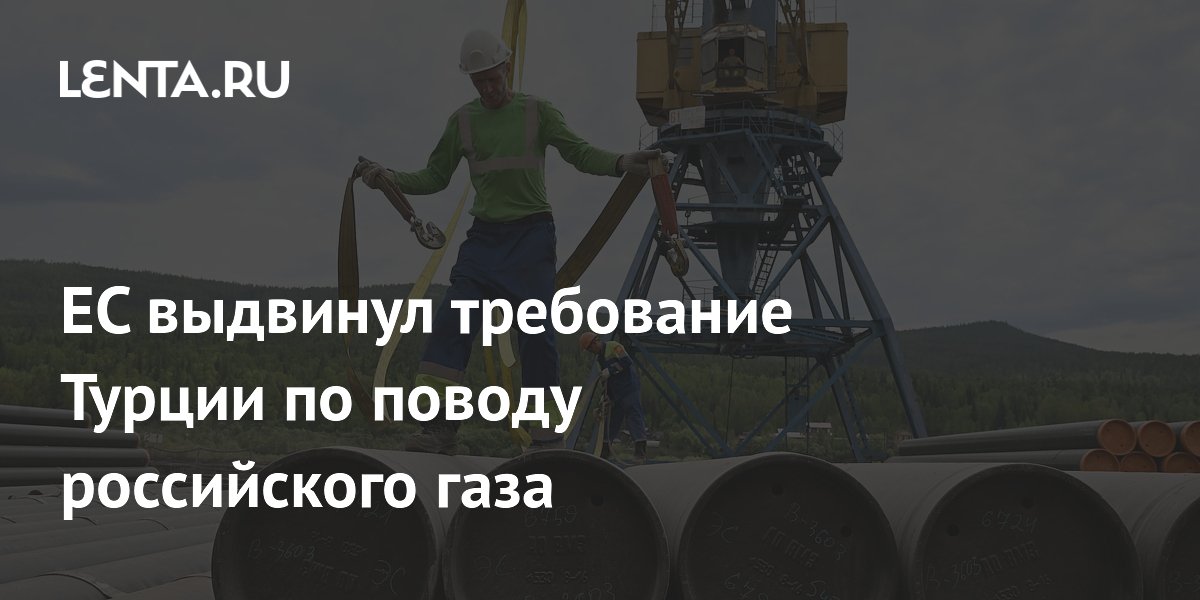 ЕС потребовал от Турции не поставлять российский газ в Европу