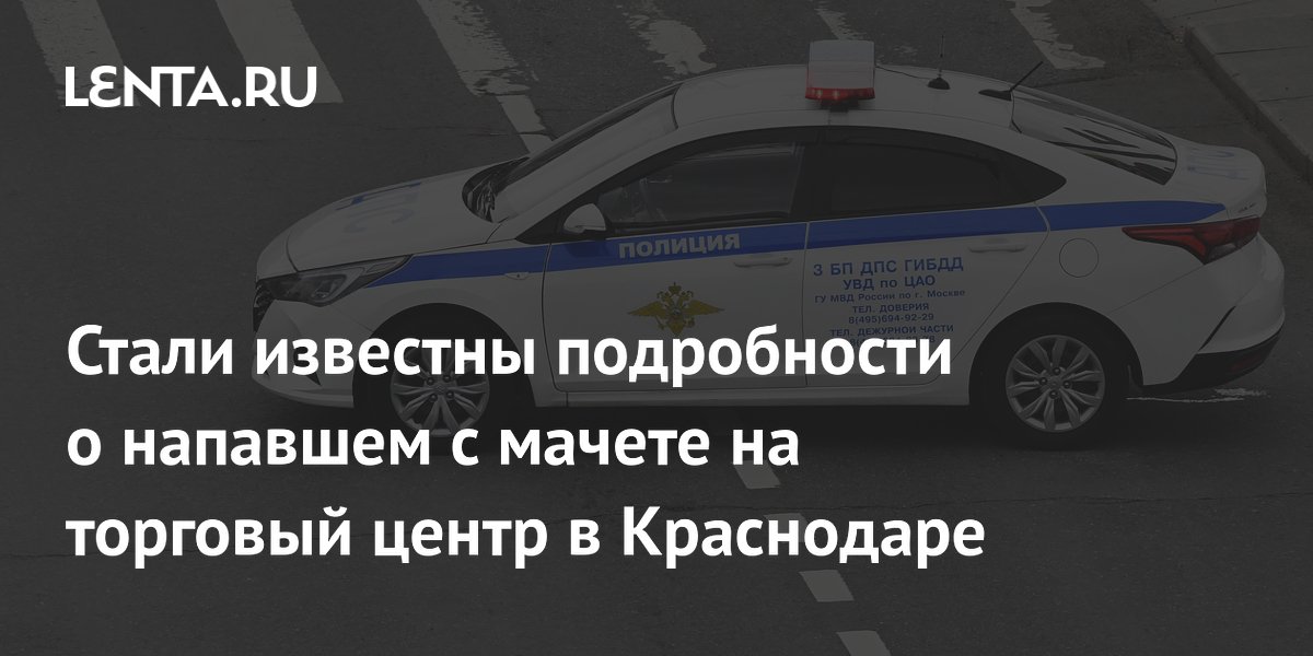 Напавший с мачете на ТЦ в Краснодаре проник через вход без рамки металлоискателя