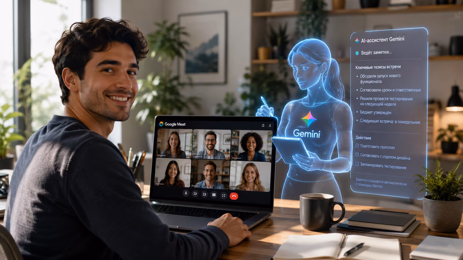 Google Meet открыл ИИ-заметки для всех пользователей Google Meet открыл ИИ-заметки для всех пользователей
