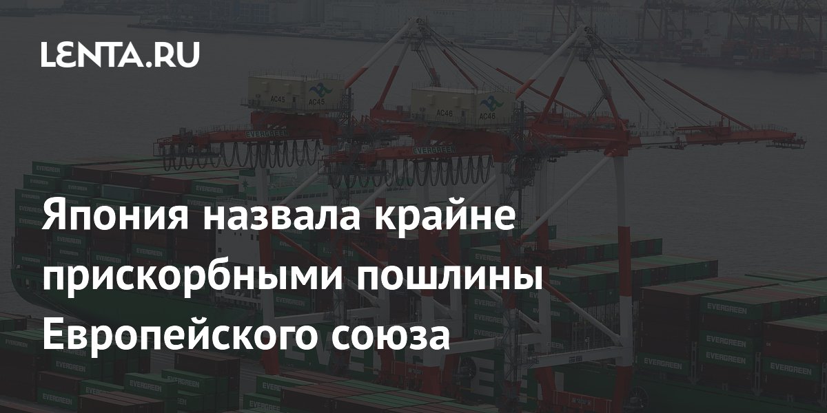 ЕС ввел 50% пошлину на сталь: Япония заявила о нарушении соглашения ЕС ввел 50% пошлину на сталь: Япония заявила о нарушении соглашения