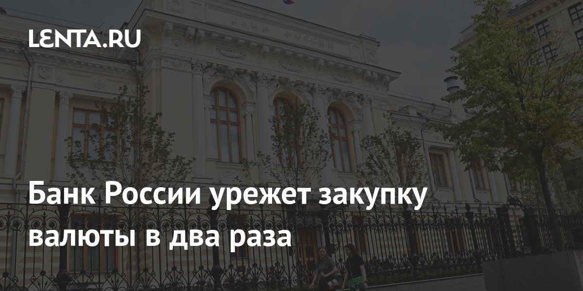 Банк России вдвое сократит продажу валюты с 7 июля