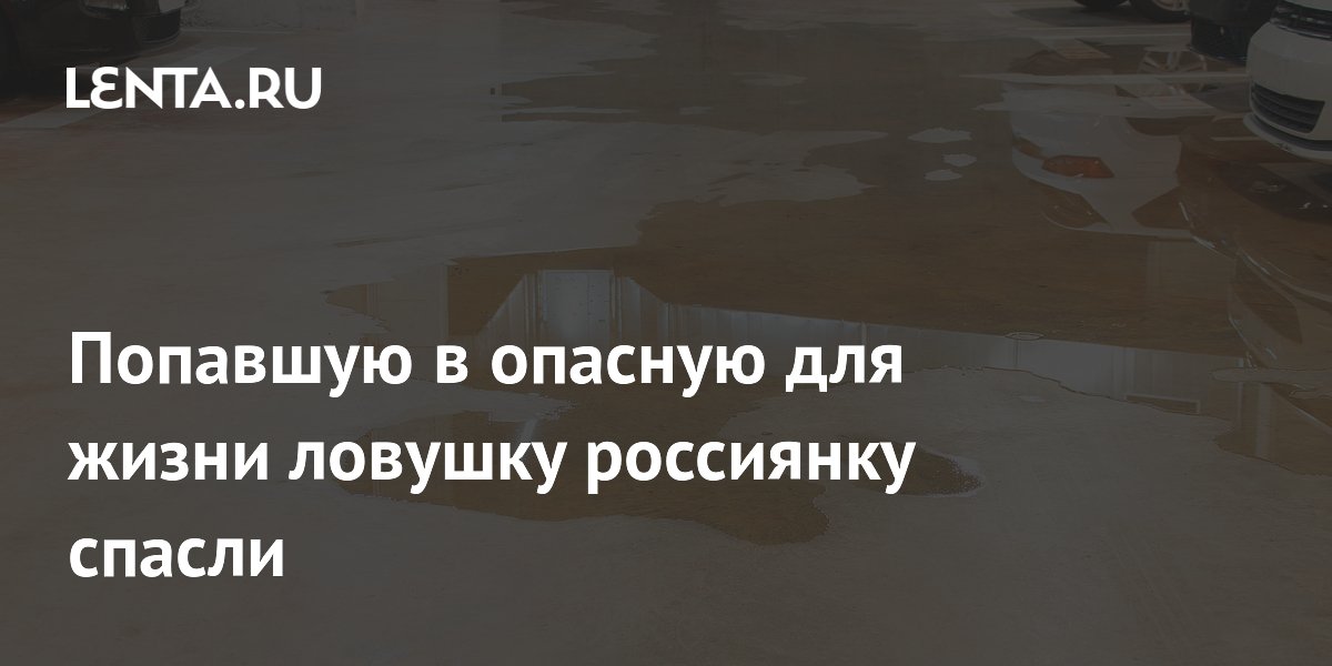 Охранники ЖК в Мурино спасли женщину из затопленного подземного паркинга