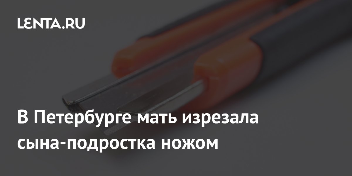 Мать нанесла сыну-подростку ножевые ранения в пункте выдачи в Петербурге