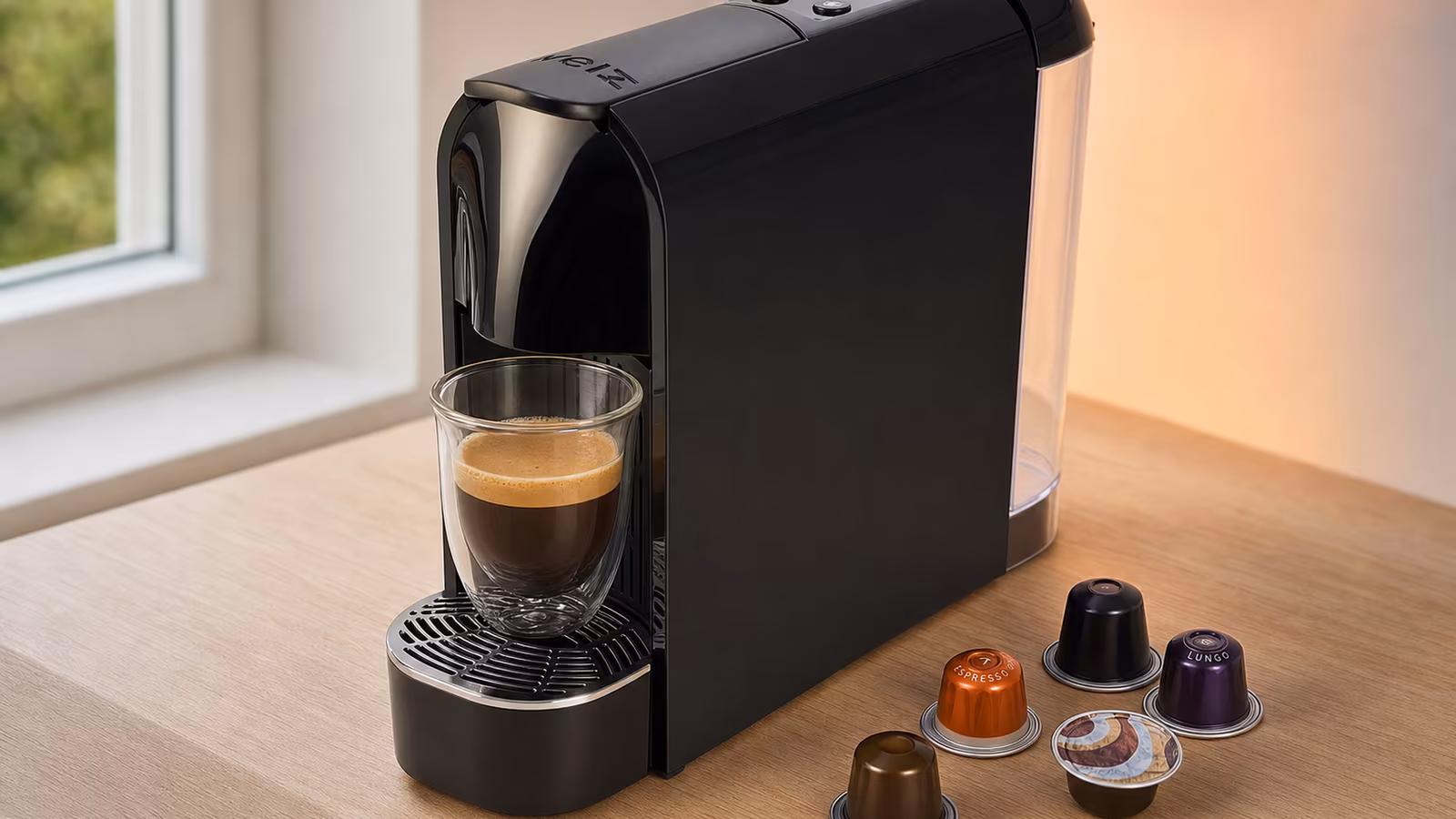 Weiz Mini C1: капсульная кофемашина шириной 8,5 см с давлением 20 бар Weiz Mini C1: капсульная кофемашина шириной 8,5 см с давлением 20 бар