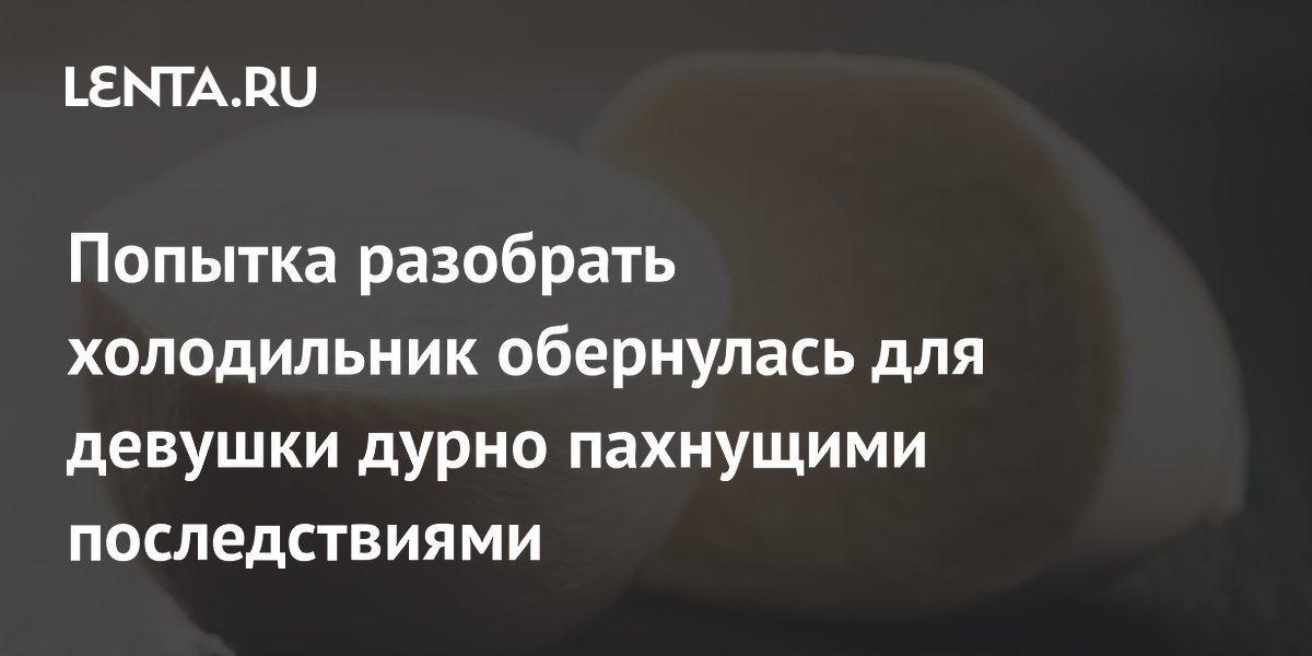 Попытка выбросить старую моцареллу привела к взрыву на кухне