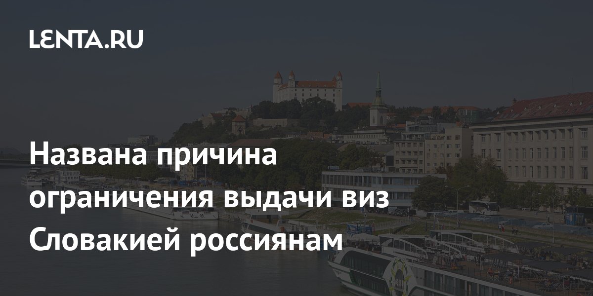 Словакия ограничила выдачу виз россиянам из-за смены оператора, а не политики