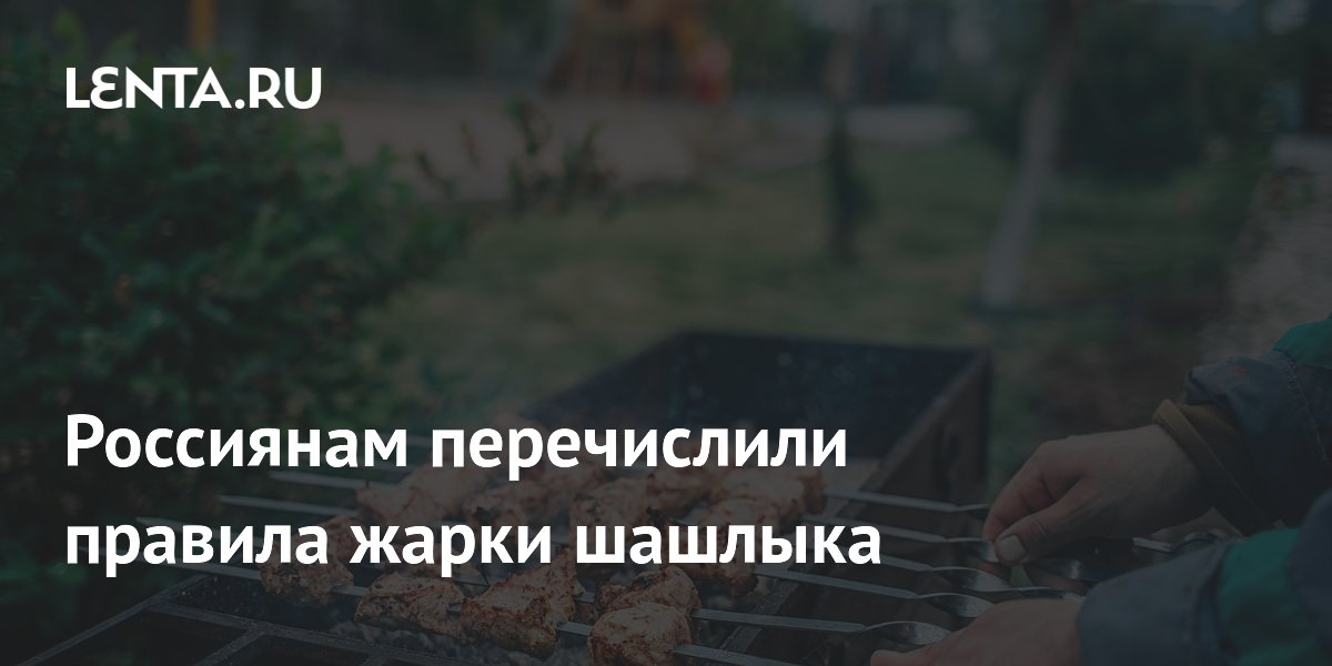 Россиянам перечислили правила жарки шашлыка: что разрешено и под запретом