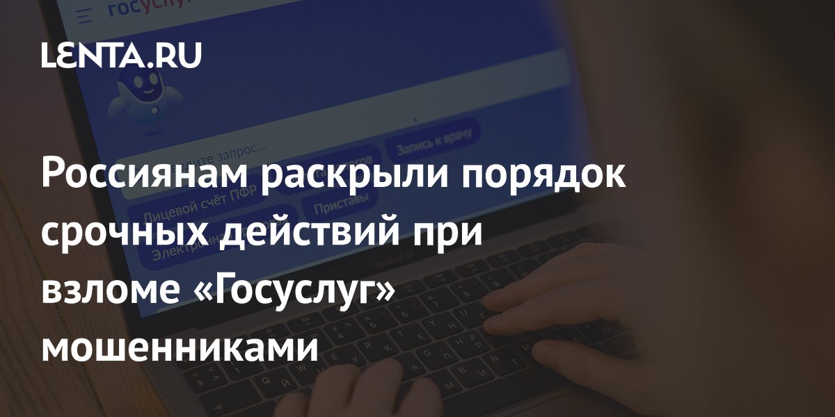 Эксперт рассказала о порядке действий при взломе «Госуслуг» мошенниками