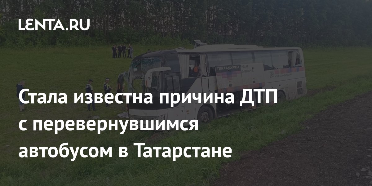 Водитель мог уснуть: названа причина ДТП с автобусом в Татарстане