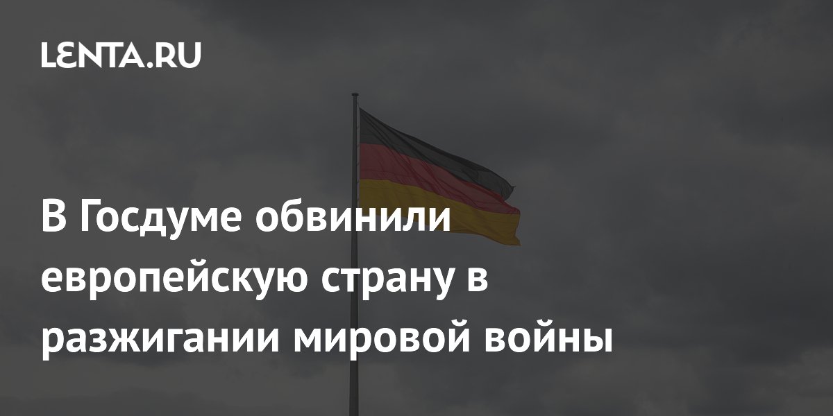 Депутат Госдумы Ивлев заявил, что Германия разжигает мировую войну поставками оружия Украине