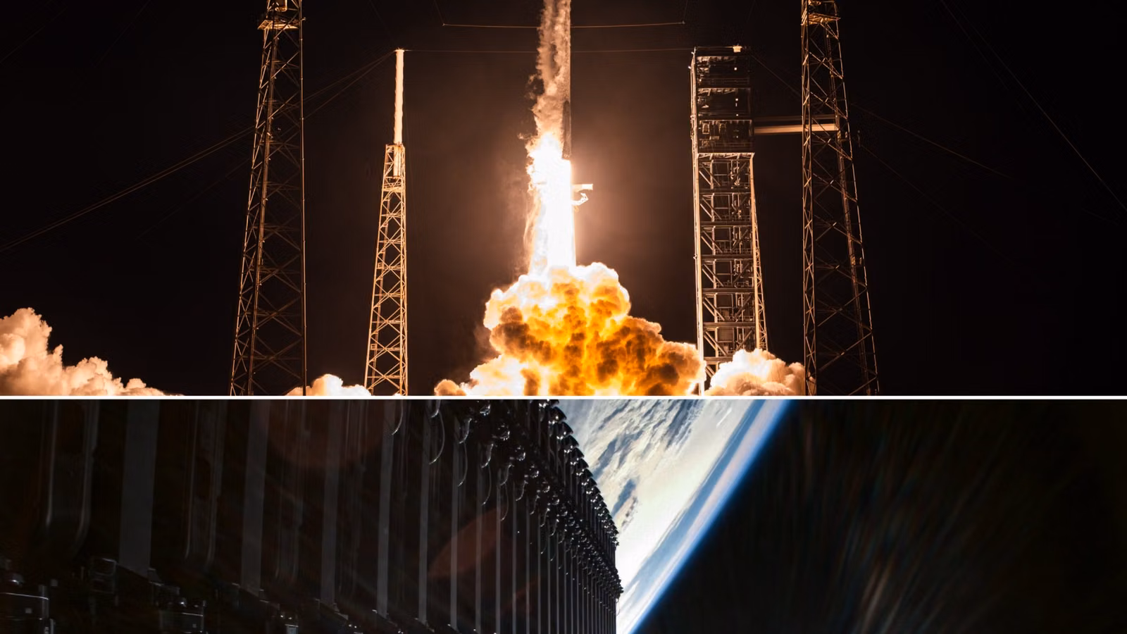 SpaceX ��������� ��� ������ Falcon 9 �� 8 �����: 56 ����� ��������� Starlink �� ������