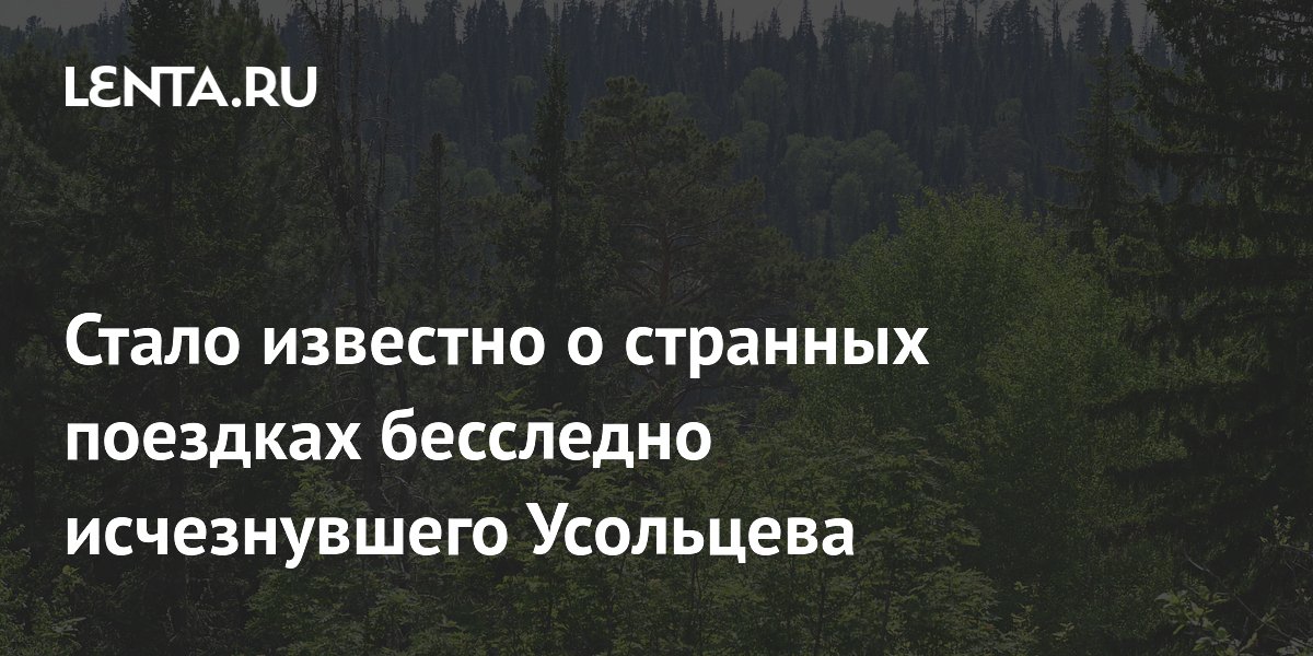 До исчезновения в тайге Усольцев 75 раз выезжал за границу с разными людьми