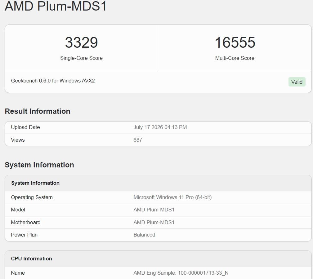AMD Zen 6 Medusa Point APU обогнал все мобильные x86-чипы в Geekbench