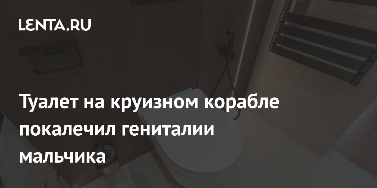 Туалет на круизном лайнере: как уберечь ребенка от травмы