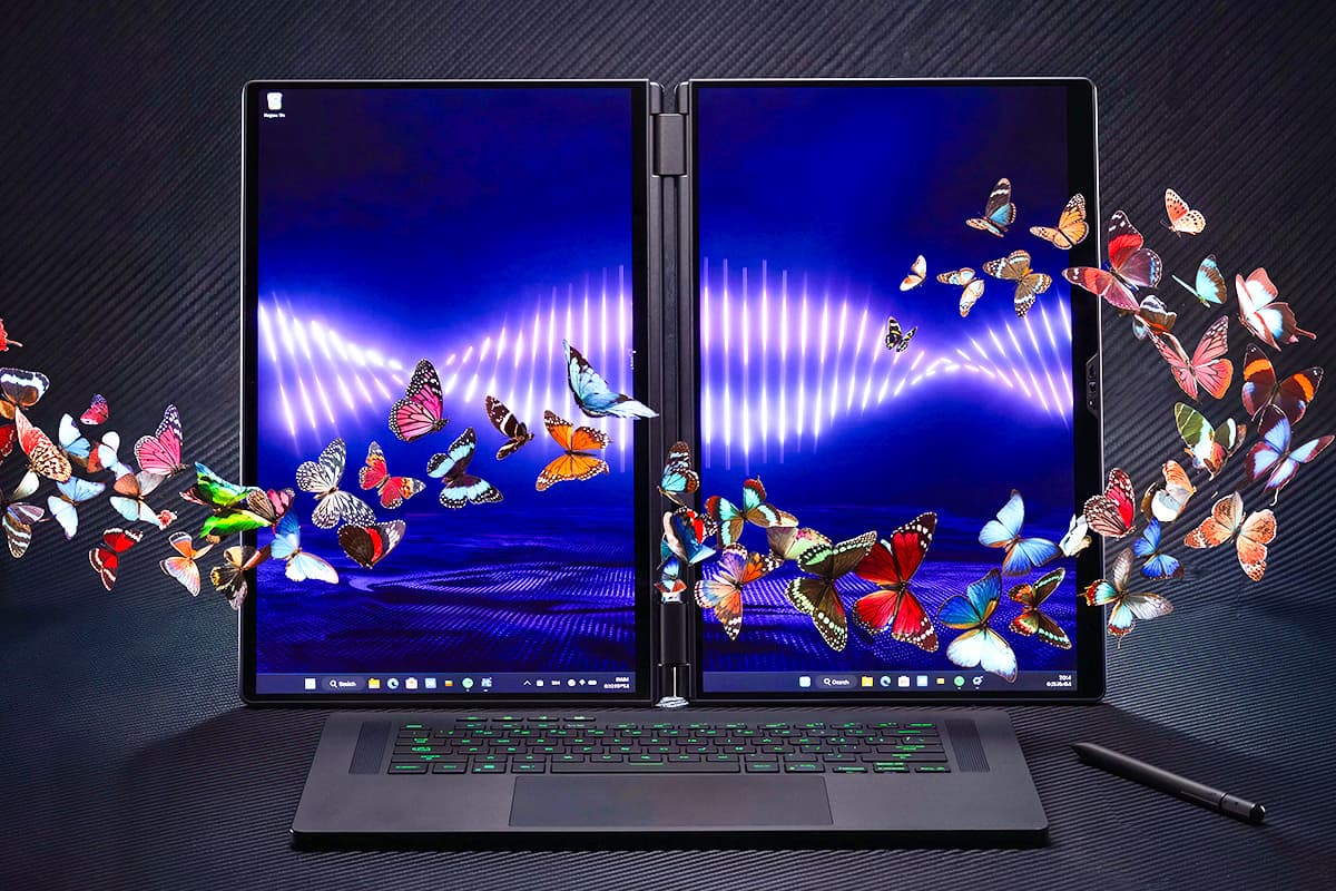 Asus ROG Zephyrus Duo GX651AX: ��� OLED-������ � ����� 19 ����� ������������