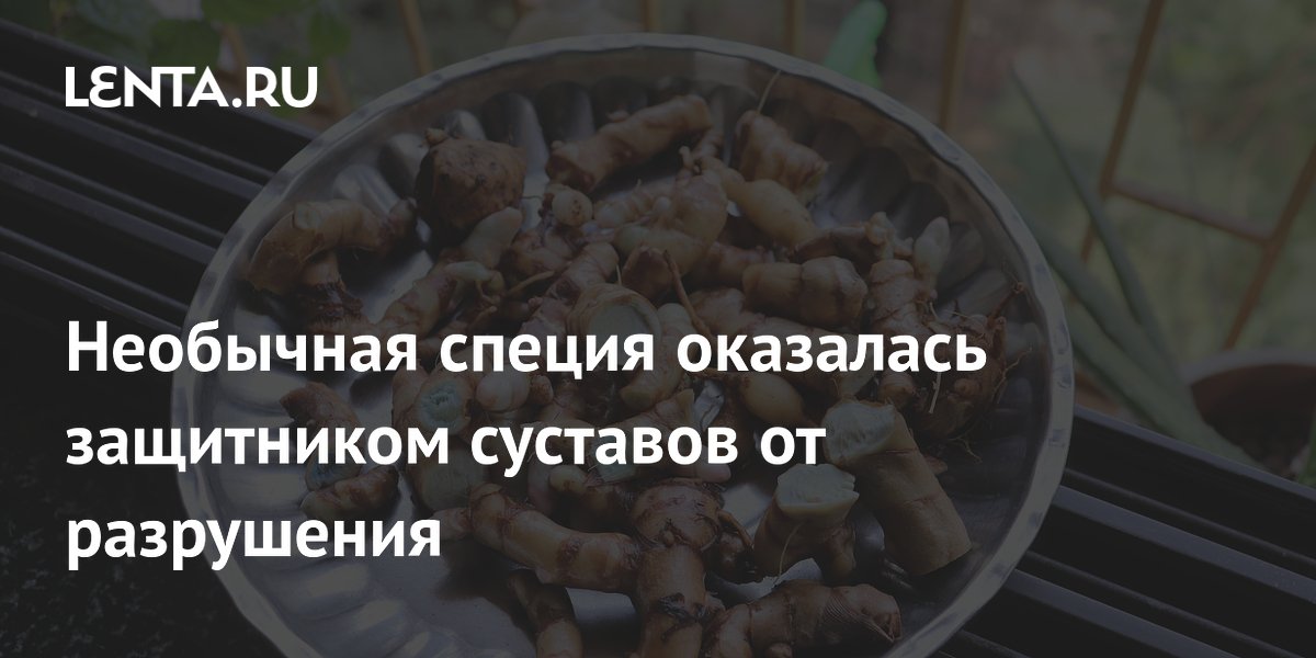 Голубая куркума защищает суставы: результаты исследования