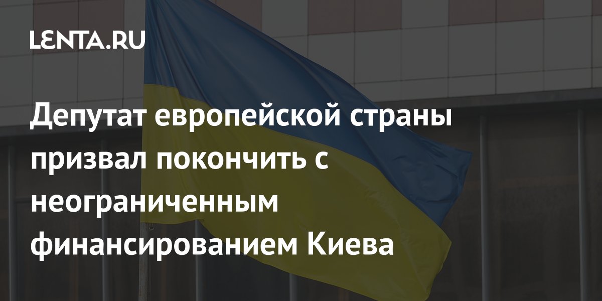 Депутат бундестага призвал власти ФРГ определить предел поддержки Киева