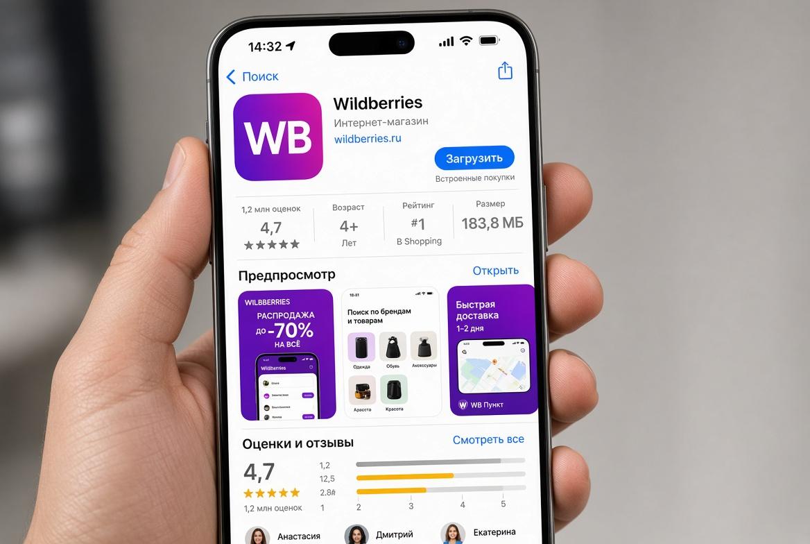 Приложение Wildberries временно пропало из американского App Store и вернулось