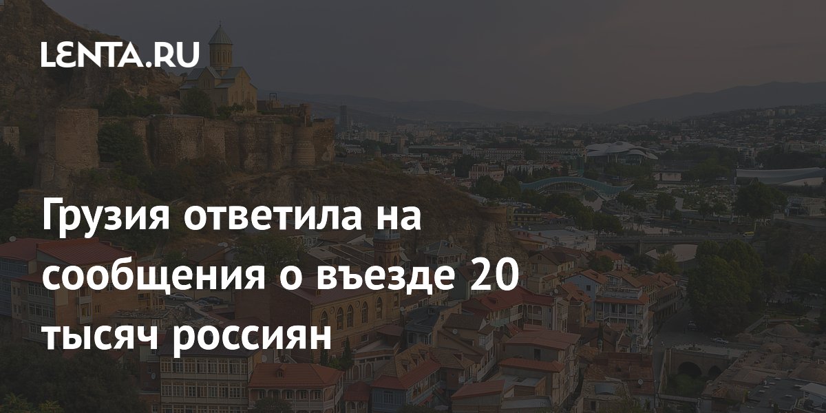 МВД Грузии опровергло данные о въезде 20 тысяч россиян за сутки