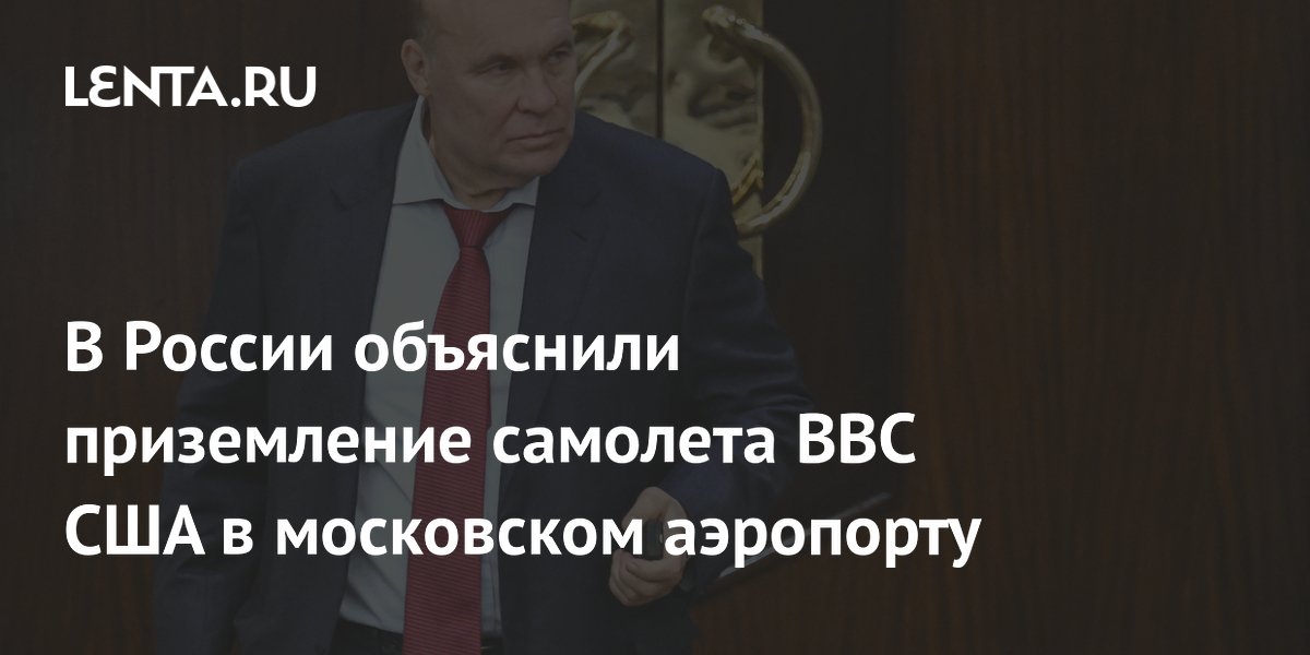 Депутат объяснил приземление самолета ВВС США во Внуково