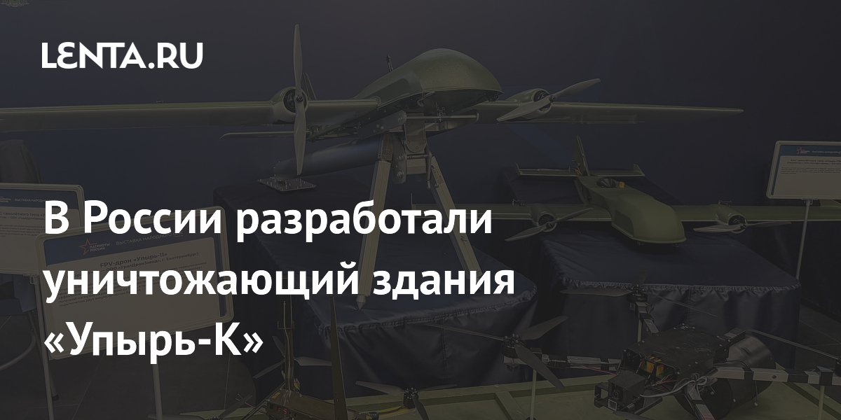 В России создали беспилотник «Упырь-К» с боевой частью 12 кг В России создали беспилотник «Упырь-К» с боевой частью 12 кг
