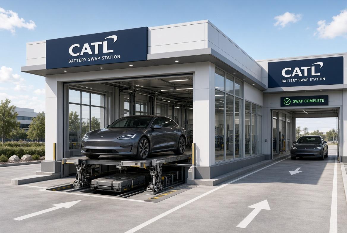 Бренд Aiva будет использовать сеть сменных батарей CATL для своих электромобилей Бренд Aiva будет использовать сеть сменных батарей CATL для своих электромобилей