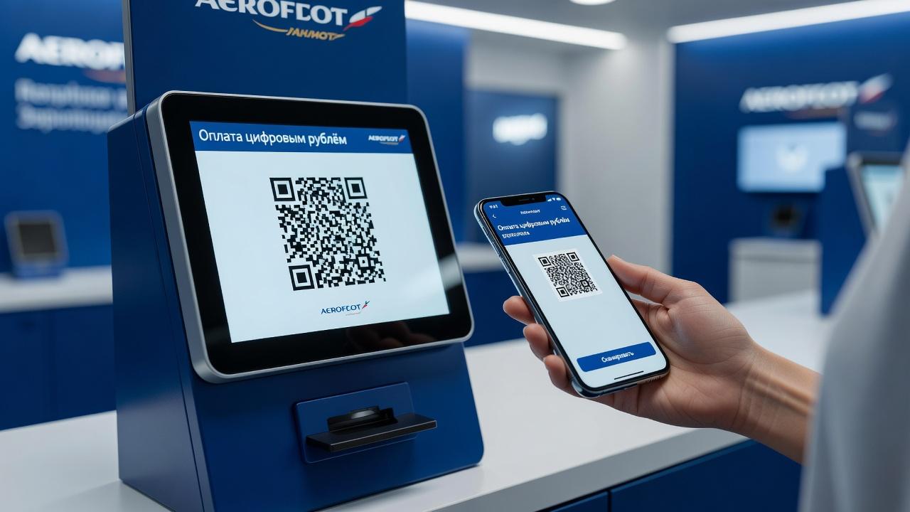 Аэрофлот с 1 сентября начнёт принимать оплату в цифровых рублях