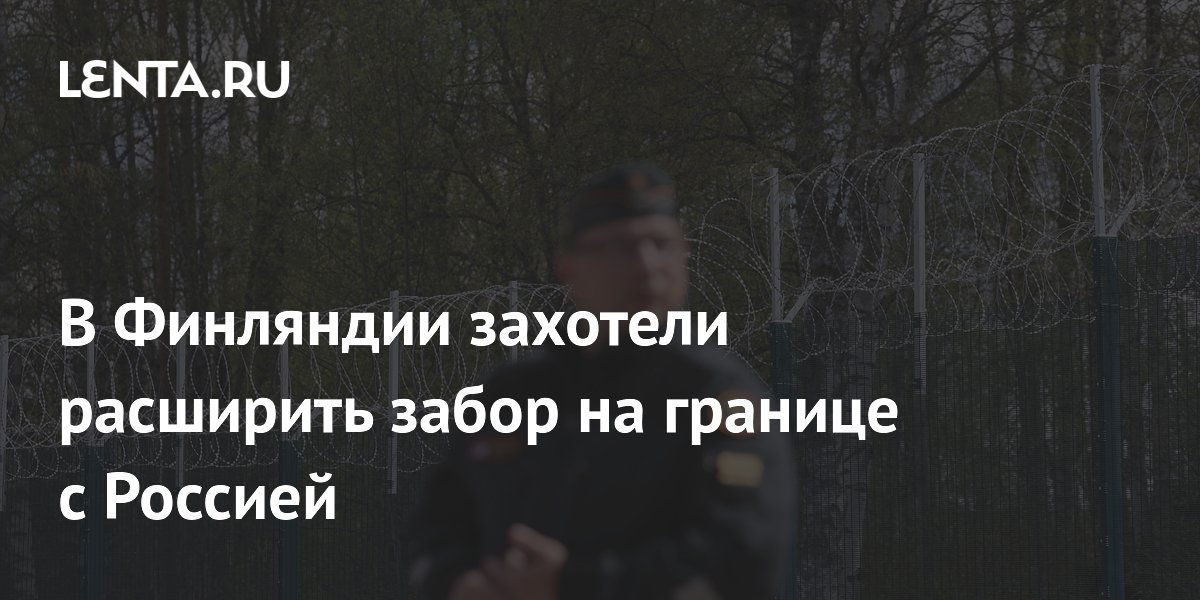 Финляндия допустила расширение забора на границе с Россией Финляндия допустила расширение забора на границе с Россией